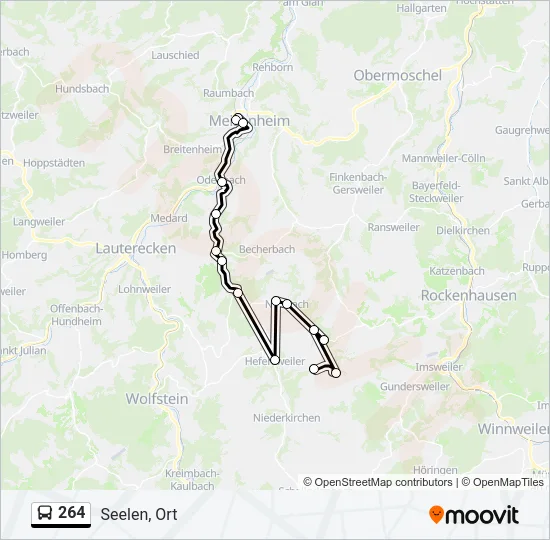 264 Bus Line Map