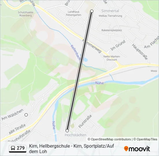 279 Bus Line Map