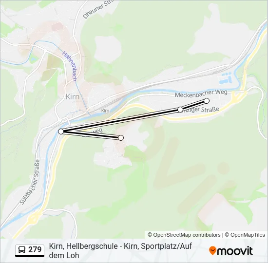 279 Bus Line Map