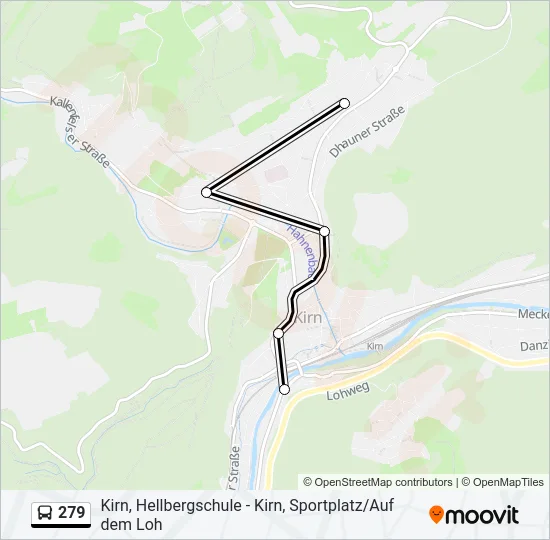 279 Bus Line Map