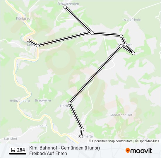 284 Route: Schedules, Stops & Maps - Simmertal, Schule (Updated)