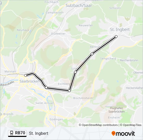 RB70 Train Line Map