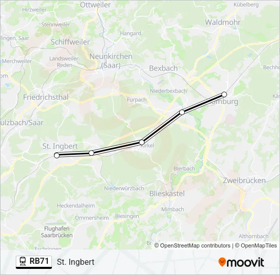 RB71 Train Line Map