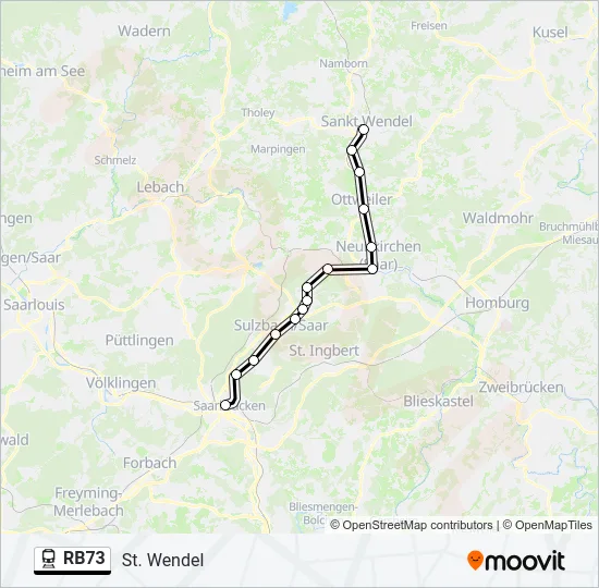 RB73 Train Line Map
