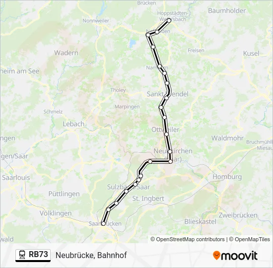 RB73 Train Line Map