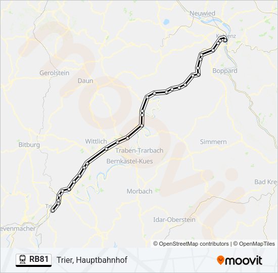 RB81 Train Line Map