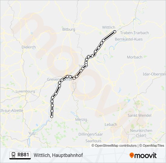 RB81 Train Line Map