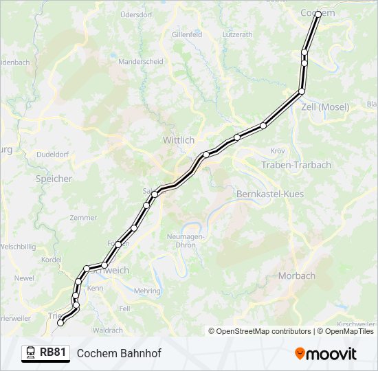 RB81 Train Line Map