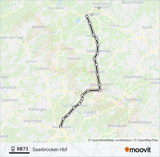 RB73 Train Line Map