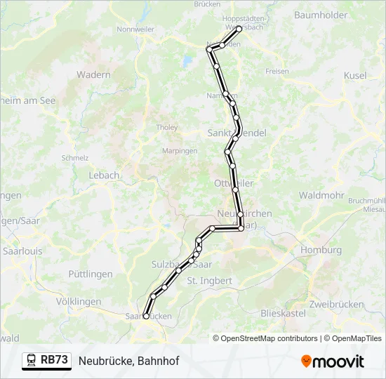 RB73 Train Line Map