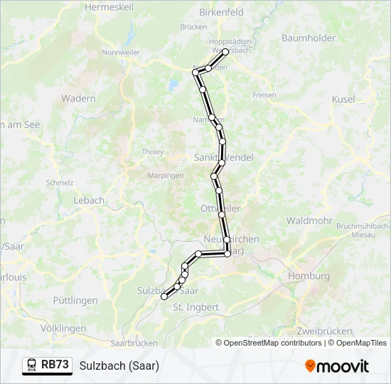 RB73 Train Line Map