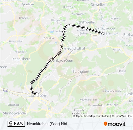 RB76 Train Line Map