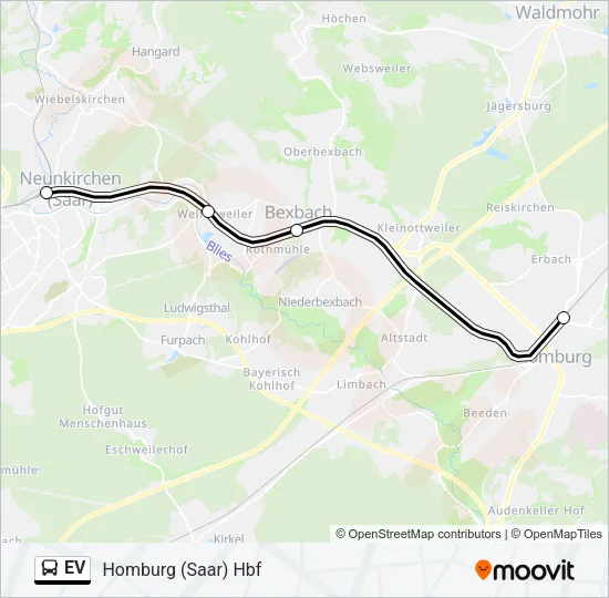 EV Bus Line Map