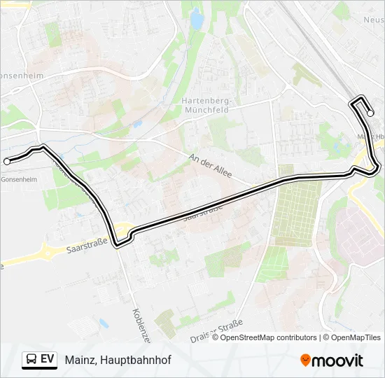 EV Bus Line Map