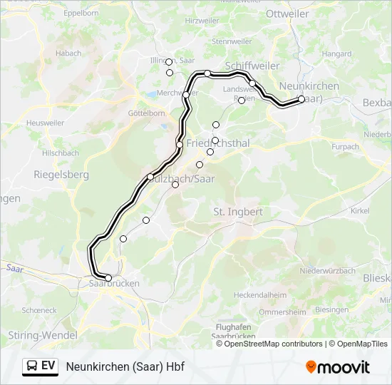 EV Bus Line Map