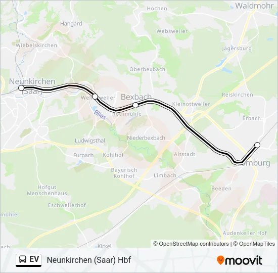 EV Bus Line Map