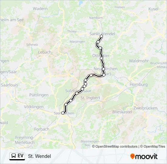 EV Bus Line Map