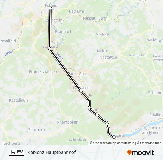 EV Bus Line Map