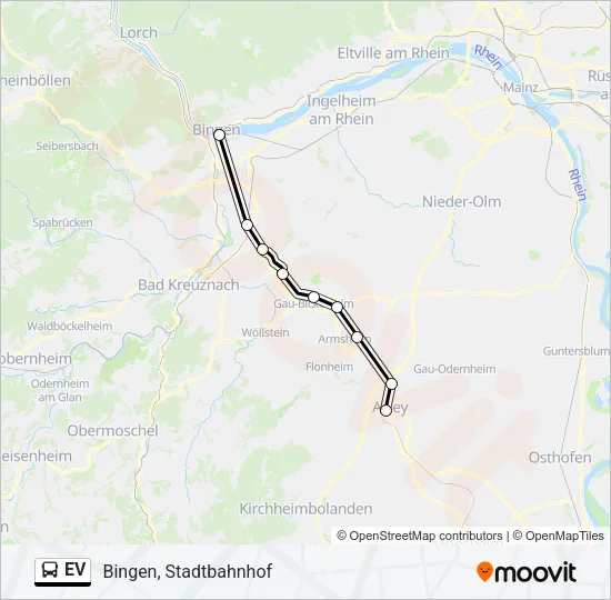 EV Bus Line Map