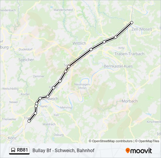 RB81 Bus Line Map