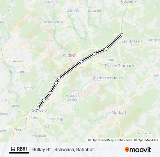 RB81 Bus Line Map