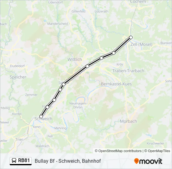 RB81 Bus Line Map