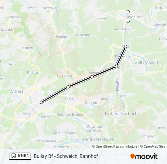 RB81 Bus Line Map