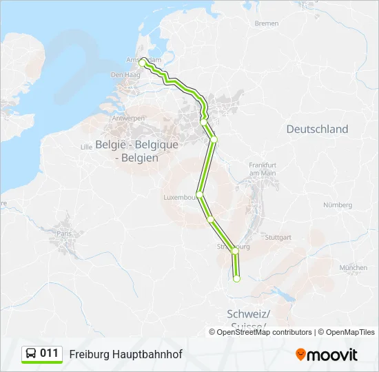 011 Bus Line Map