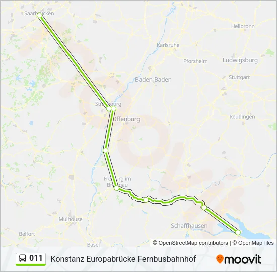 011 Bus Line Map