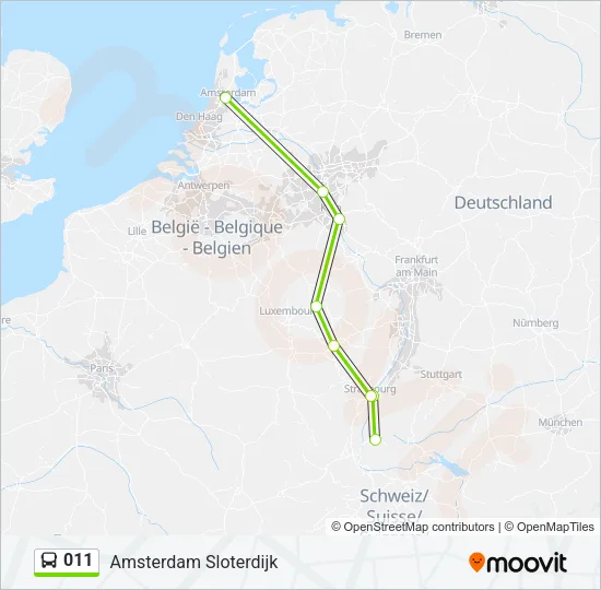 011 Bus Line Map