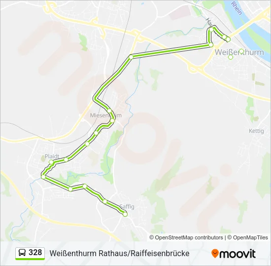 328 Bus Line Map