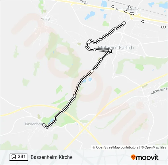 331 Bus Line Map