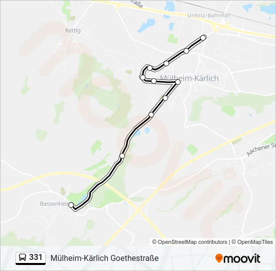 331 Bus Line Map