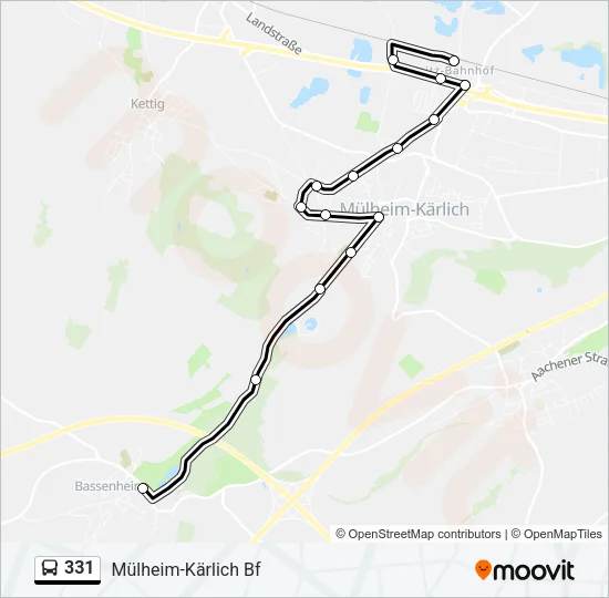 331 Bus Line Map