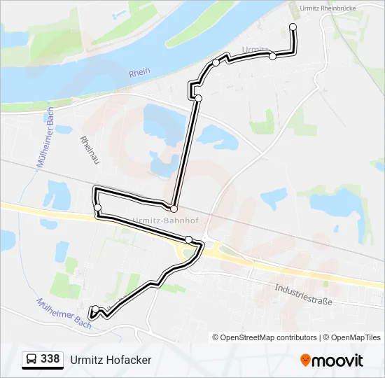 338 Bus Line Map