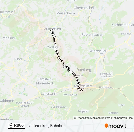 RB66 Train Line Map