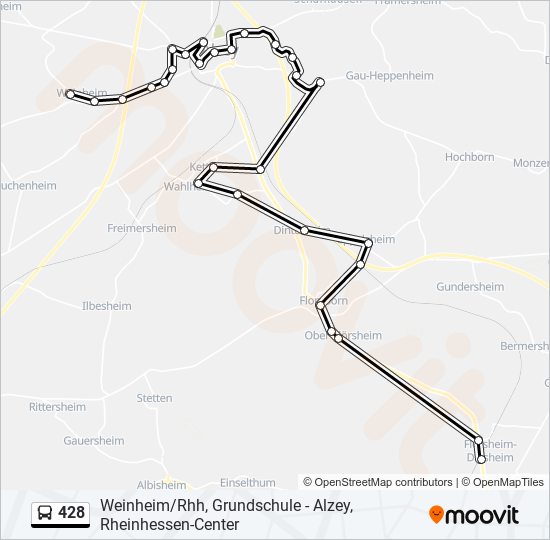 428 Route: Schedules, Stops & Maps - Flörsheim-Dalsheim, Bhf (Updated)