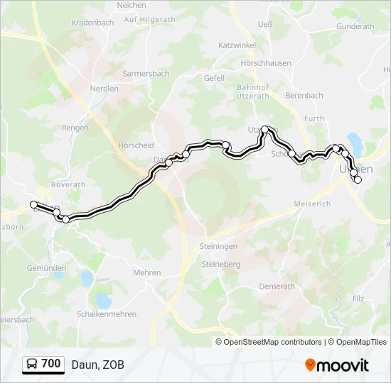 700 Bus Line Map