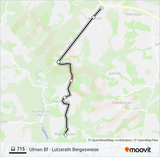 715 Bus Line Map