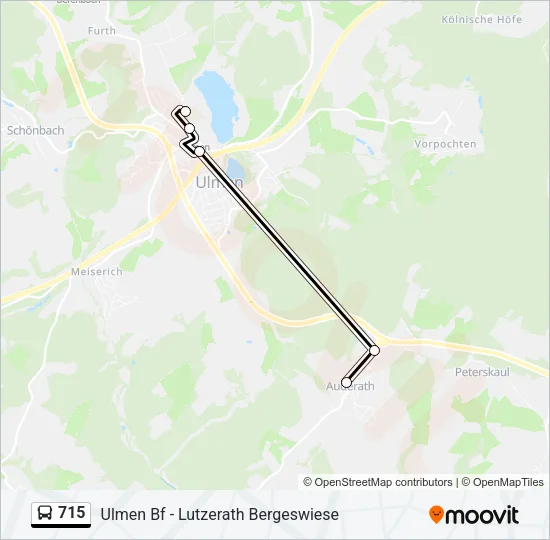 715 Bus Line Map