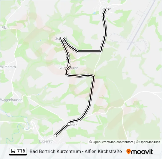 716 Bus Line Map