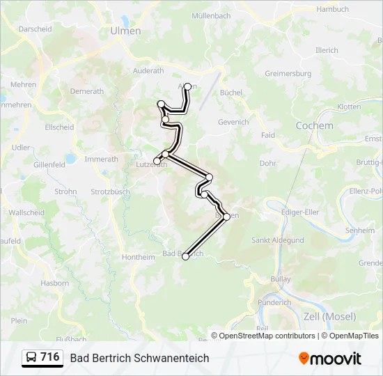 716 Bus Line Map