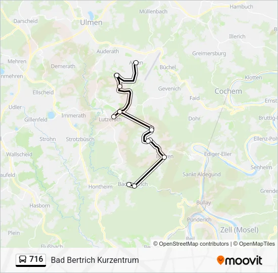 716 Bus Line Map