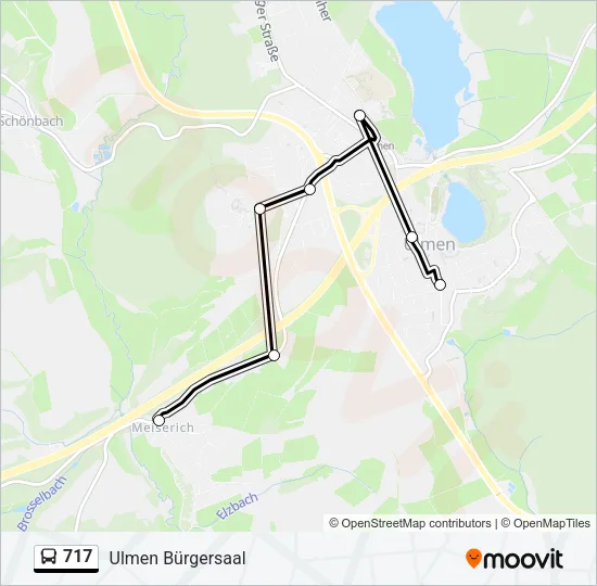 717 Bus Line Map