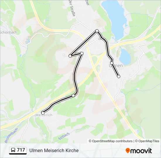 717 Bus Line Map