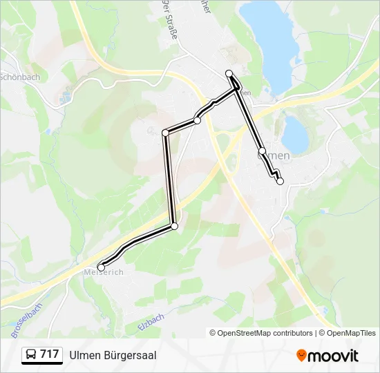 717 Bus Line Map