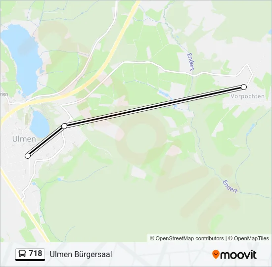 718 Bus Line Map
