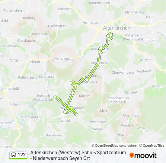 122 Bus Line Map