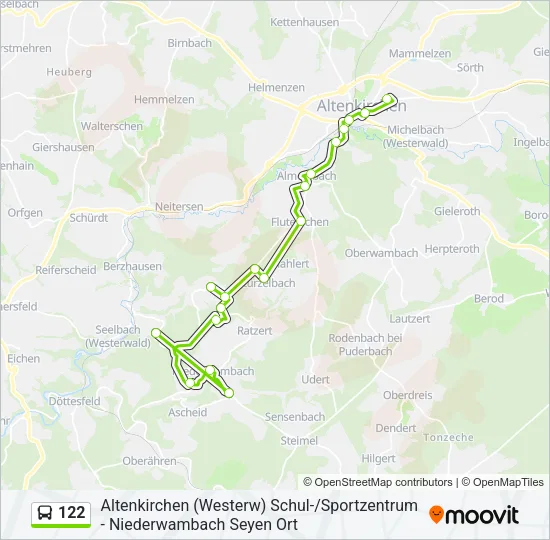 122 Bus Line Map