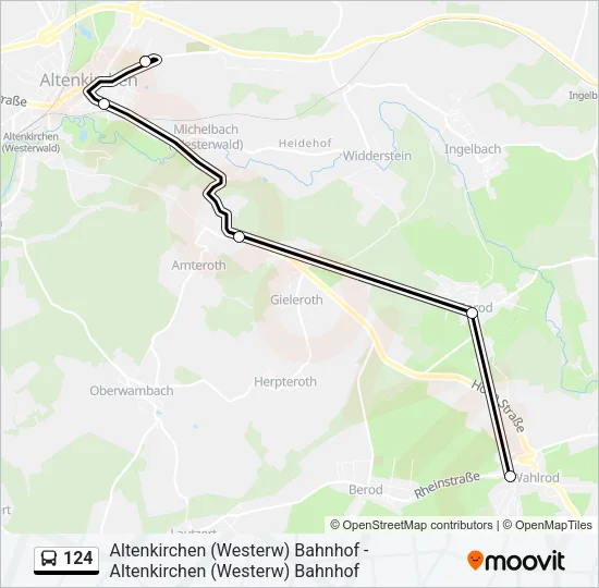124 Bus Line Map